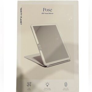 Brand New Vanity Planet Pose LED Travel Handheld Vanity Mirror